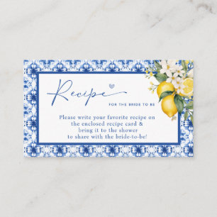 HAUPTPLATZ LEMON BRAUTPARTY REZIPE BEGLEITKARTE