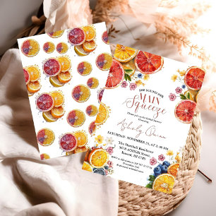 Hauptpresse Citrus Bridal Dusche Einladung