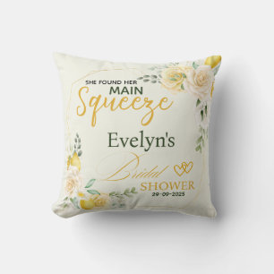 Hauptpresse Elegantes Brautparty Lemon Kissen