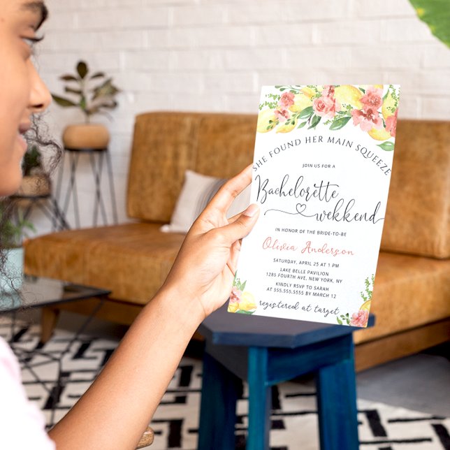 Hauptpresse Lemon Bachelorette Wochenende Einladun Einladung (Von Creator hochgeladen)