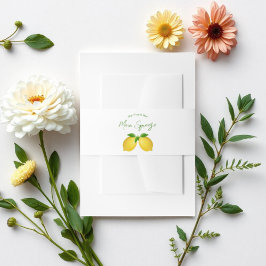 Hauptpresse Lemon Brautparty Einladungsbanderole