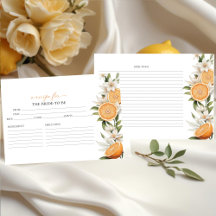 Hauptpresse | Lemon Brautparty Rezept Cards