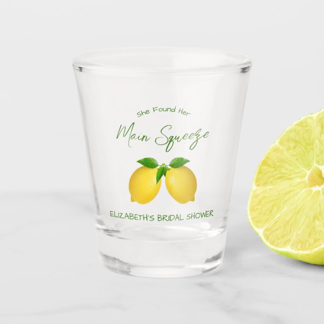 Hauptpresse Lemon Brautparty Schnapsglas (Vorderseite)
