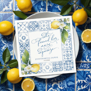 Hauptpresse Lemon Mediterranes Brautparty Serviette