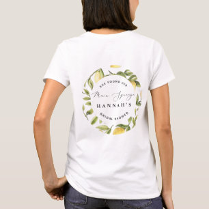 Hauptpresse Lemon Mittelmeer Brautparty T-Shirt