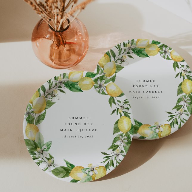 Hauptpresse Lemon Themed Brautparty Pappteller (Von Creator hochgeladen)