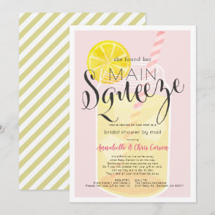 Hauptpresse Lemonade Pink Brautparty per Post Einladung