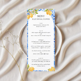 Hauptpresse | Mediterranean Tiles Lemon Bridal Menükarte