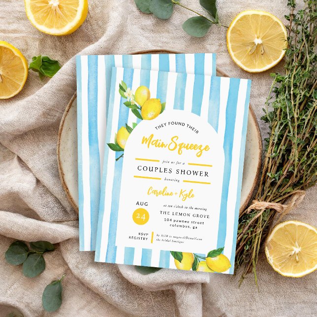 Hauptpresse Sommerlemon Paare Dusche Einladung (Von Creator hochgeladen)