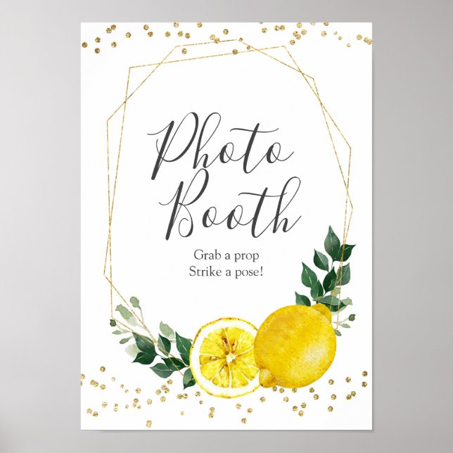 Hauptpresse Zitronenlemon Foto Standzeichen Poster (Vorne)