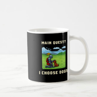 Hauptquest Ich wähle Hunde Retro Pixel Rpg Gamer A Kaffeetasse