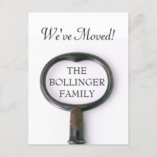 Hauptschlüssel-bewegliche Mitteilungs-Postkarte Ankündigungspostkarte