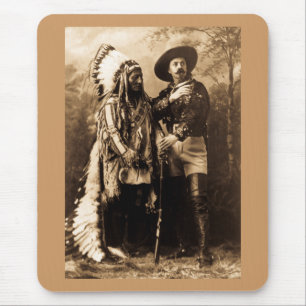 Hauptsitting Bull und Buffalo Bill 1895 Mousepad