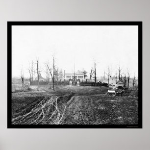 Hauptsitz am Bahnhof Brandy, VA 1864 Poster