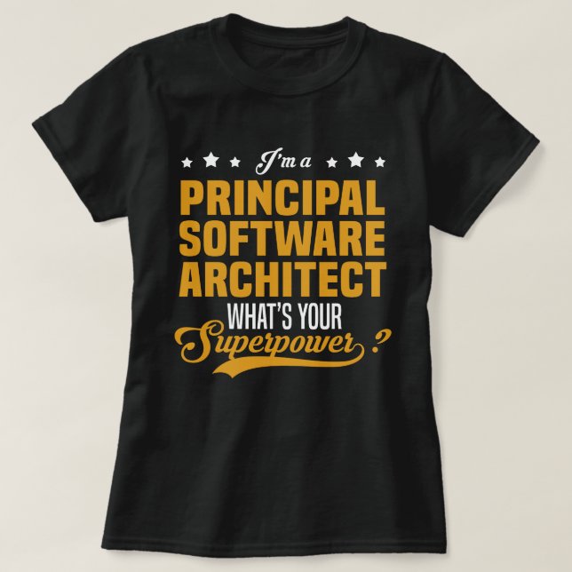 Hauptsoftware-Architekt T-Shirt (Design vorne)