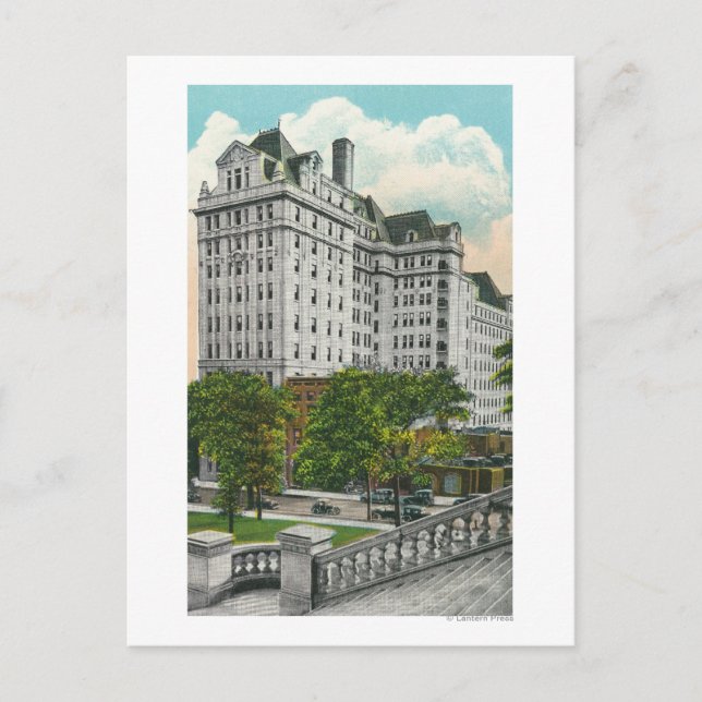 Hauptstadt Anfahrt View of NY Telefone Co. Bldg Postkarte (Vorderseite)