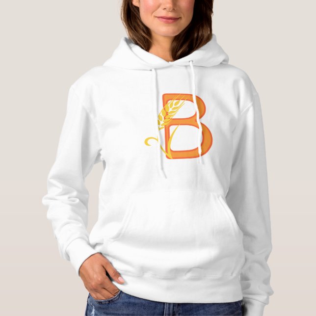 Hauptstadt B florale Monogramm Hoodie (Vorderseite)