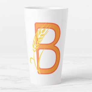 Hauptstadt B florale Monogramm Milchtasse