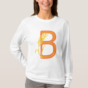 Hauptstadt B florale Monogramm T-Shirt