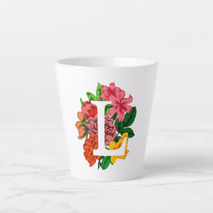 Hauptstadt Brief L floral monogramm Milchtasse