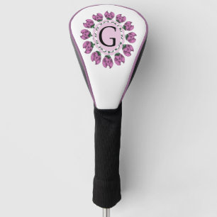 Hauptstadt Buchstabe G florale Monogramm Golf Headcover