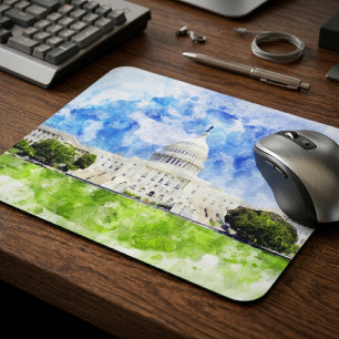 Hauptstadt der Staaten in Washington DC Mousepad
