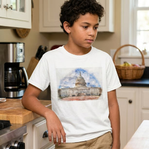 Hauptstadt der Vereinigten Staaten nah in Washingt T-Shirt