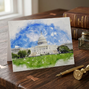Hauptstadt der Vereinten Staaten in Washington D.C Dankeskarte