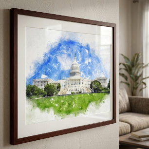 Hauptstadt der Vereinten Staaten in Washington D.C Fotodruck