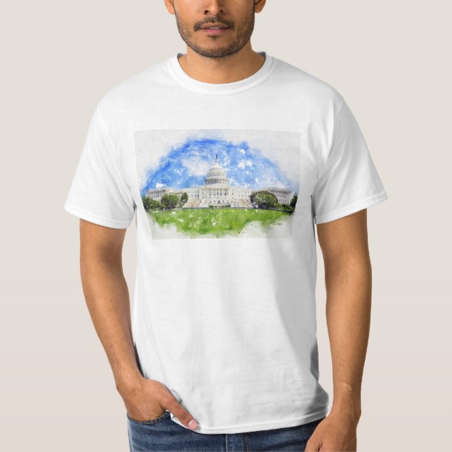 Hauptstadt der Vereinten Staaten in Washington D.C T-Shirt (Vorderseite)