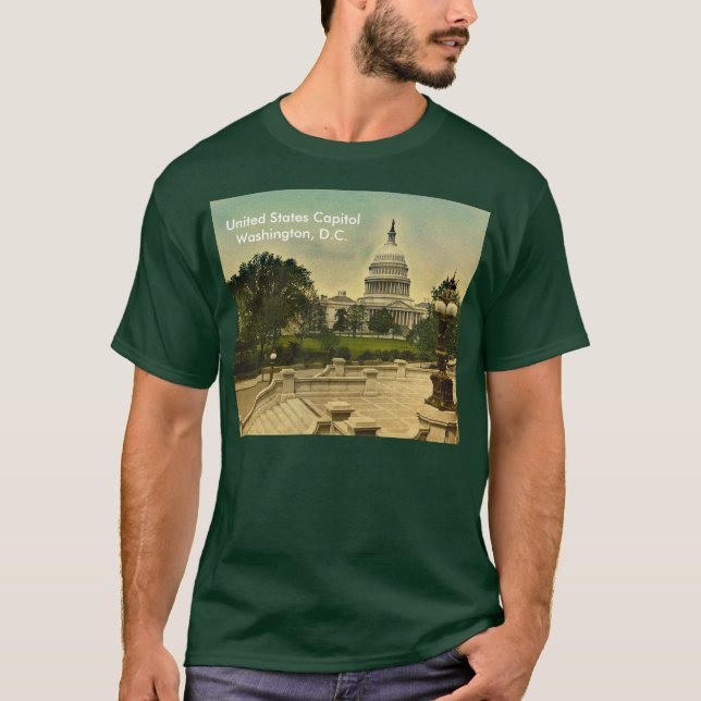 Hauptstadt der Vereinten Staaten von Bibliothekssc T-Shirt (Vorderseite)