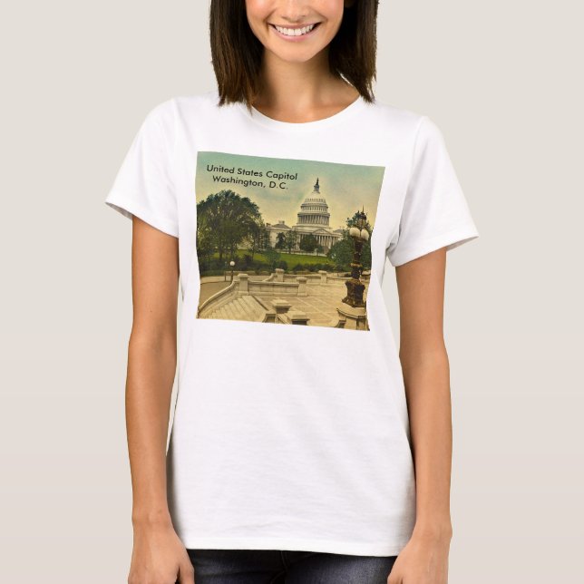 Hauptstadt der Vereinten Staaten von Bibliothekssc T-Shirt (Vorderseite)