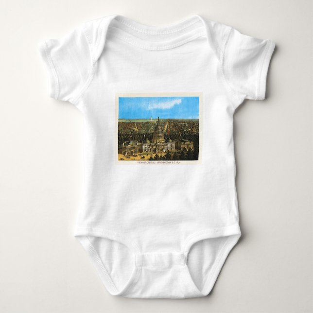 Hauptstadt der Vintagen Staaten Baby Strampler (Vorderseite)