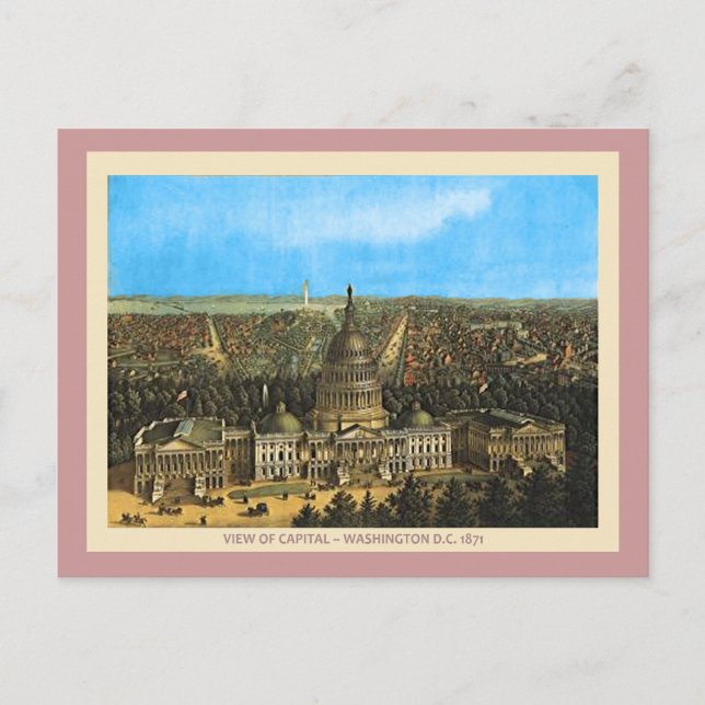 Hauptstadt der Vintagen Staaten Postkarte (Vorderseite)