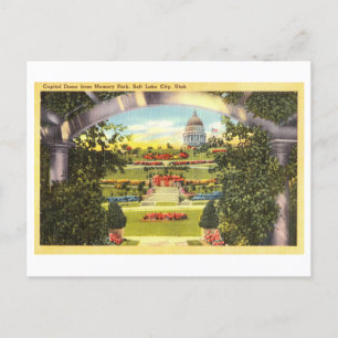Hauptstadt Dome aus Memory Park, Salt Lake City, Postkarte