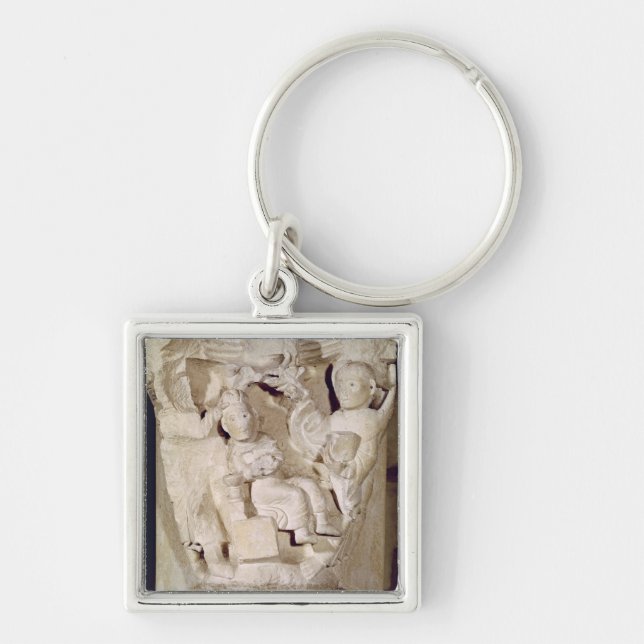 Hauptstadt eine darstellende Entlastung Schlüsselanhänger (Vorne)