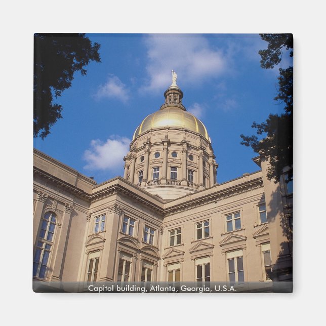 Hauptstadt Gebäude, Atlanta, Georgia, USA Magnet (Vorne)