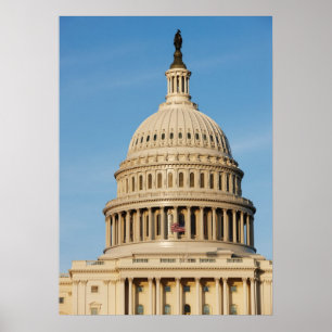 Hauptstadt Gebäude bei Dämmerung angeschossen Poster