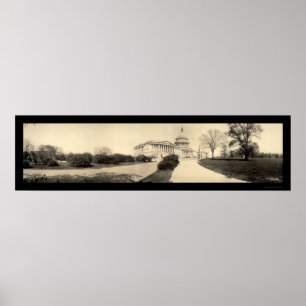 Hauptstadt Gebäude DC Foto 1909 Poster