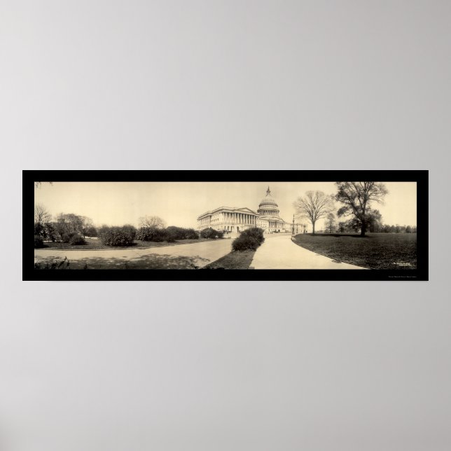 Hauptstadt Gebäude DC Foto 1909 Poster (Vorne)