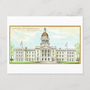 Hauptstadt Gebäude in Lincoln, Nebraska, Vintag Postkarte