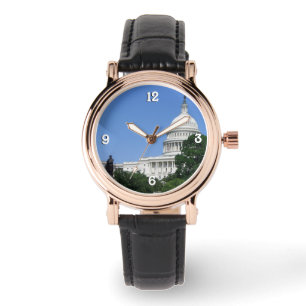 Hauptstadt Gebäude in Washington DC Armbanduhr