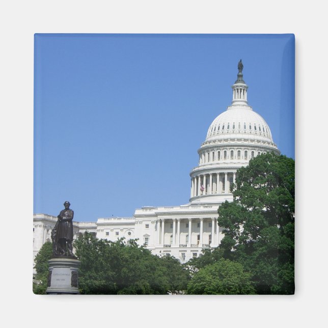 Hauptstadt Gebäude in Washington DC Magnet (Vorne)