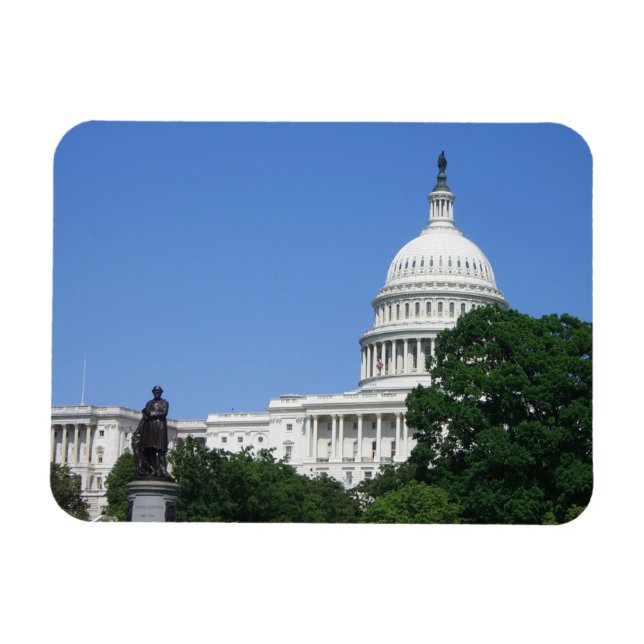 Hauptstadt Gebäude in Washington DC Magnet (Horizontal)