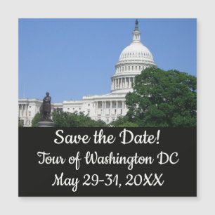 Hauptstadt Gebäude in Washington DC Magnetkarte