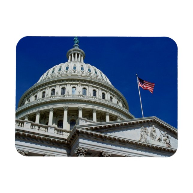 Hauptstadt Gebäude, Washington, USA Magnet (Horizontal)