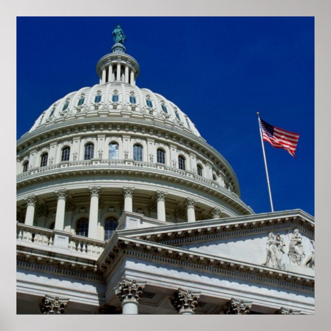 Hauptstadt Gebäude, Washington, USA Poster (Vorne)