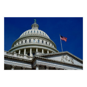 Hauptstadt Gebäude, Washington, USA Poster