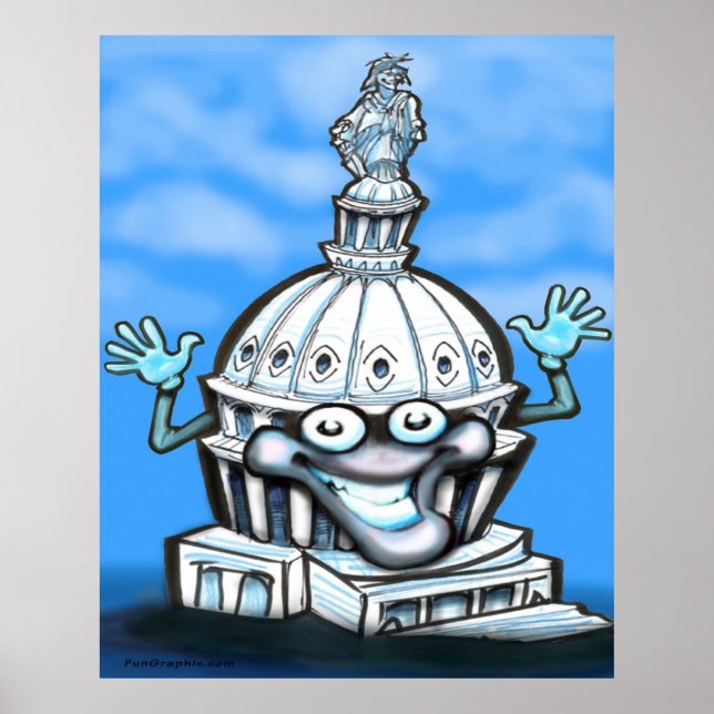 Hauptstadt Hill Poster (Vorne)
