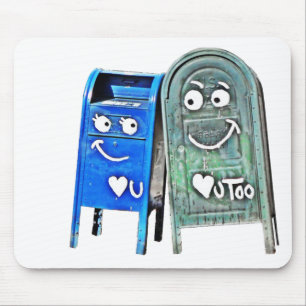 Hauptstadt Hügel Liebe Postfächer Mousepad